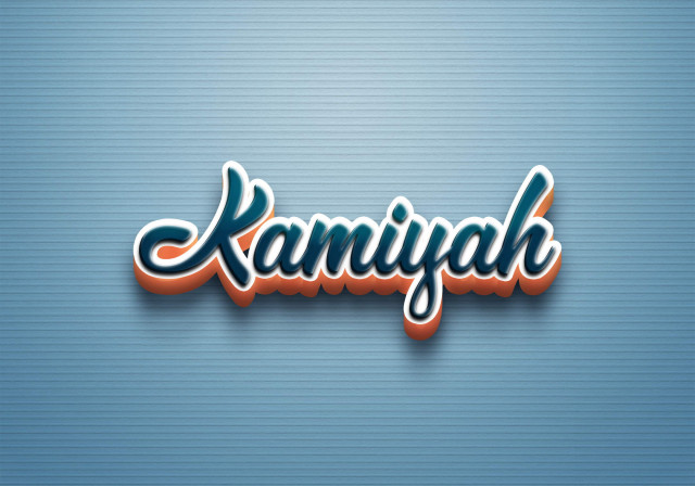 Free photo of Cursive Name DP: Kamiyah