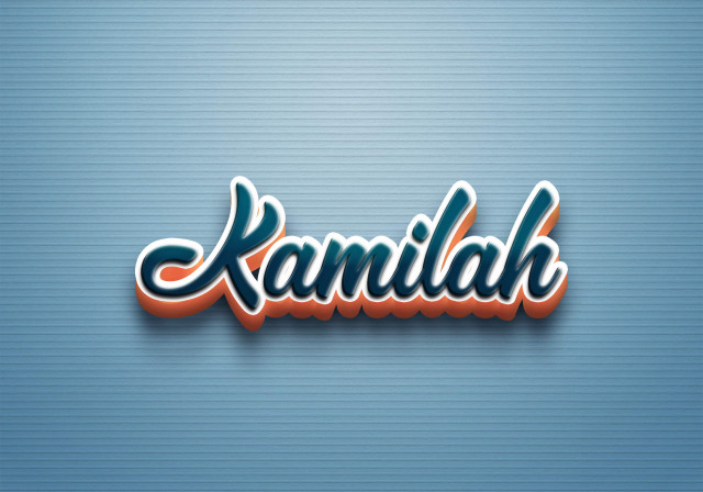 Free photo of Cursive Name DP: Kamilah