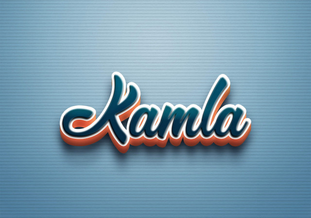 Free photo of Cursive Name DP: Kamla
