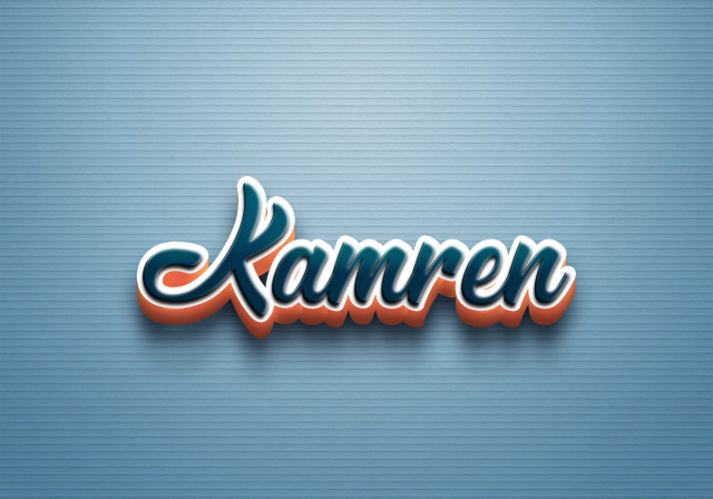 Free photo of Cursive Name DP: Kamren