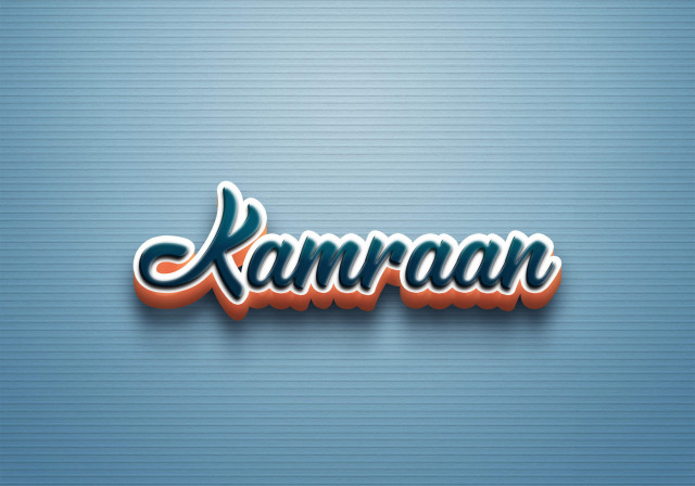 Free photo of Cursive Name DP: Kamraan