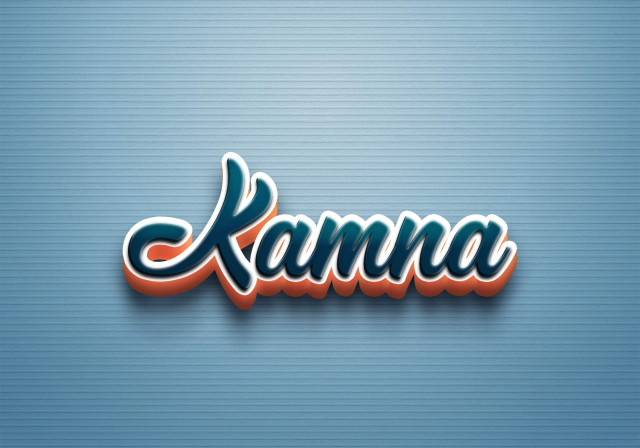 Free photo of Cursive Name DP: Kamna