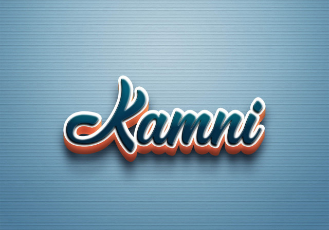 Free photo of Cursive Name DP: Kamni