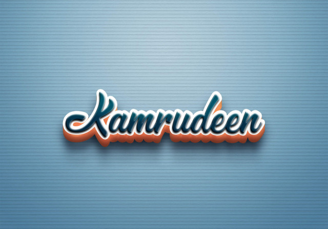 Free photo of Cursive Name DP: Kamrudeen