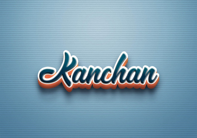 Free photo of Cursive Name DP: Kanchan