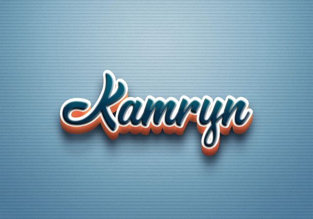 Free photo of Cursive Name DP: Kamryn