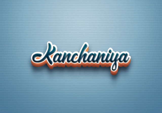 Free photo of Cursive Name DP: Kanchaniya