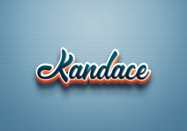 Free photo of Cursive Name DP: Kandace