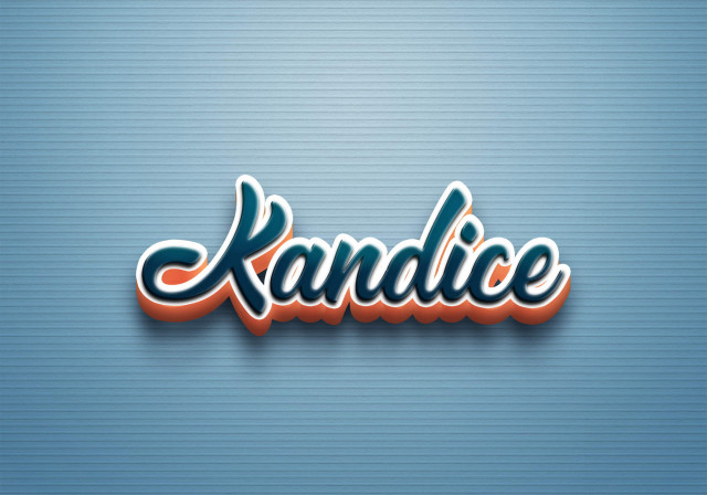 Free photo of Cursive Name DP: Kandice