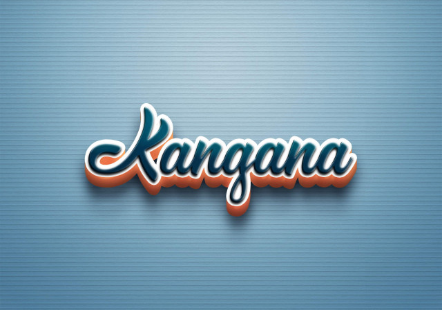 Free photo of Cursive Name DP: Kangana