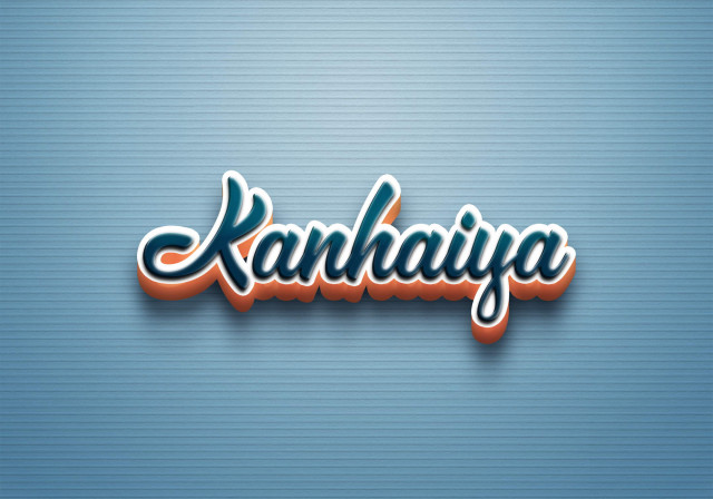 Free photo of Cursive Name DP: Kanhaiya