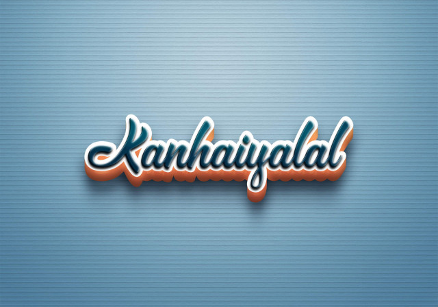 Free photo of Cursive Name DP: Kanhaiyalal