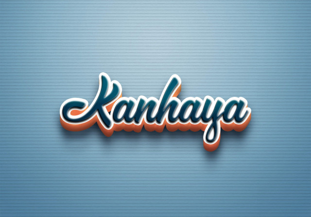 Free photo of Cursive Name DP: Kanhaya