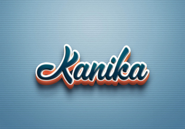 Free photo of Cursive Name DP: Kanika