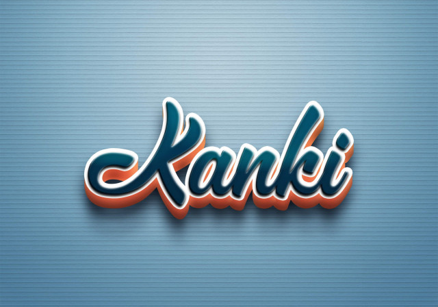 Free photo of Cursive Name DP: Kanki