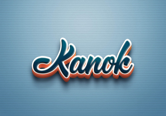Free photo of Cursive Name DP: Kanok