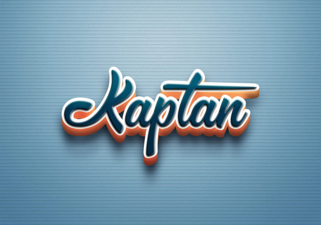 Free photo of Cursive Name DP: Kaptan