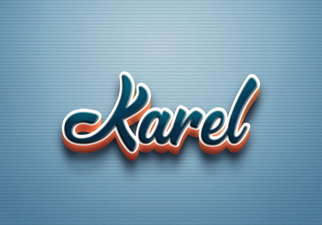 Free photo of Cursive Name DP: Karel