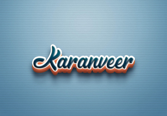 Free photo of Cursive Name DP: Karanveer