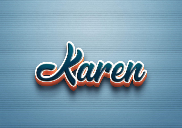 Free photo of Cursive Name DP: Karen