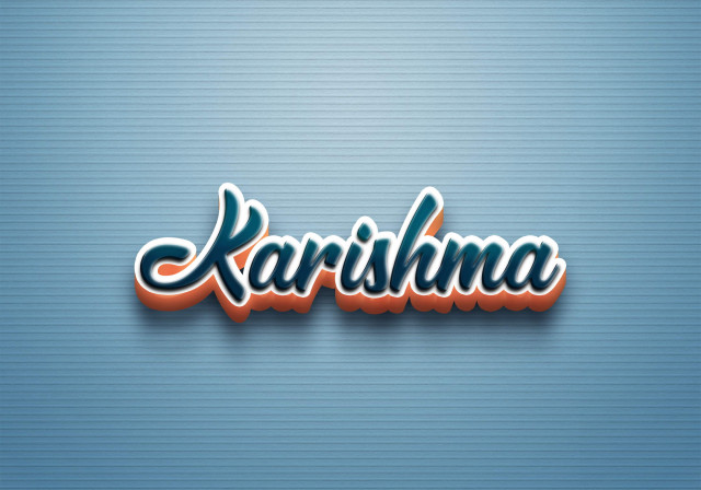 Free photo of Cursive Name DP: Karishma