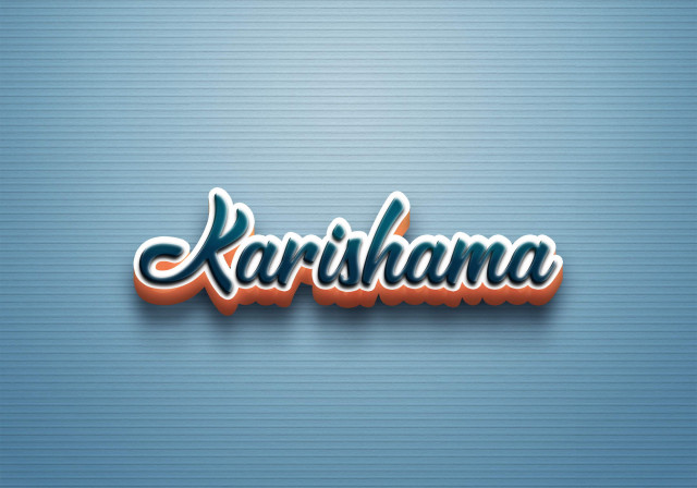 Free photo of Cursive Name DP: Karishama