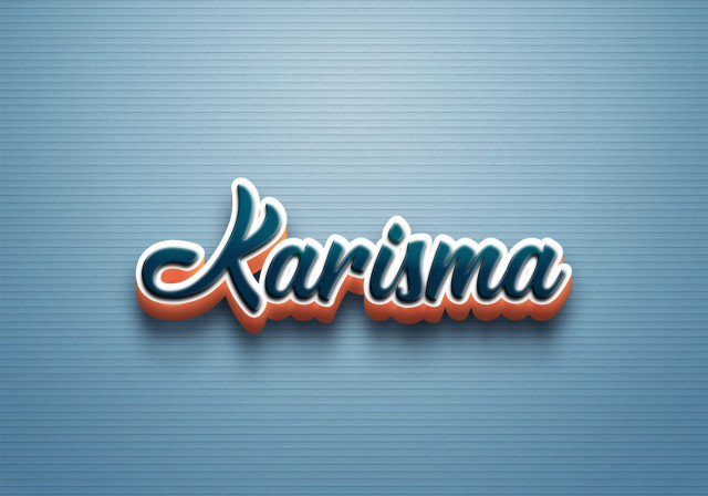 Free photo of Cursive Name DP: Karisma