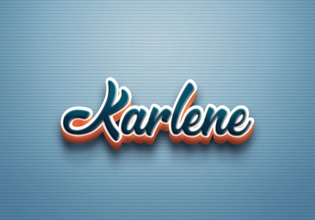 Free photo of Cursive Name DP: Karlene