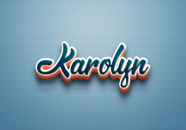 Free photo of Cursive Name DP: Karolyn