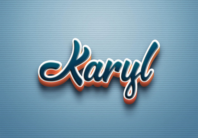 Free photo of Cursive Name DP: Karyl