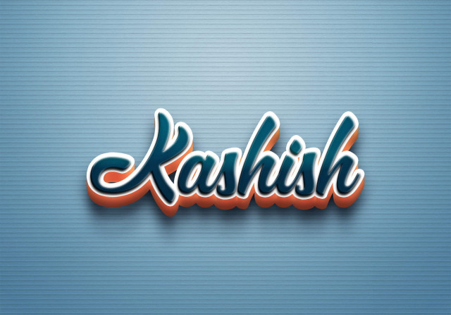 Free photo of Cursive Name DP: Kashish
