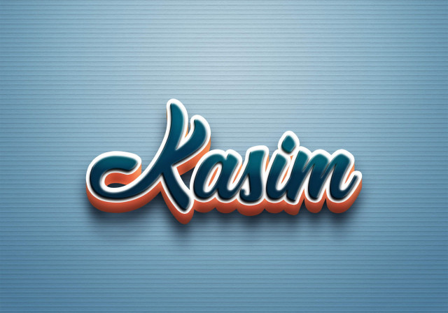 Free photo of Cursive Name DP: Kasim