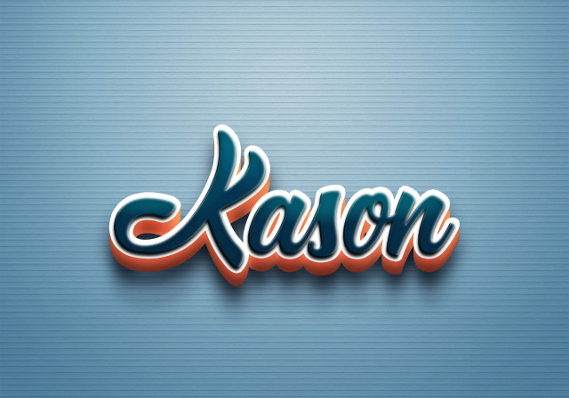 Free photo of Cursive Name DP: Kason