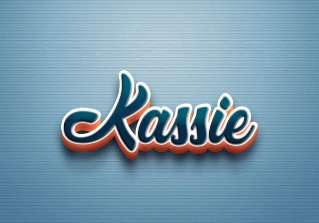 Free photo of Cursive Name DP: Kassie