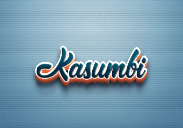 Free photo of Cursive Name DP: Kasumbi