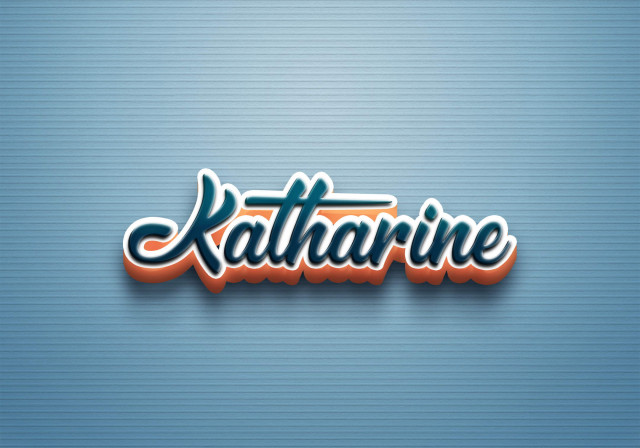 Free photo of Cursive Name DP: Katharine