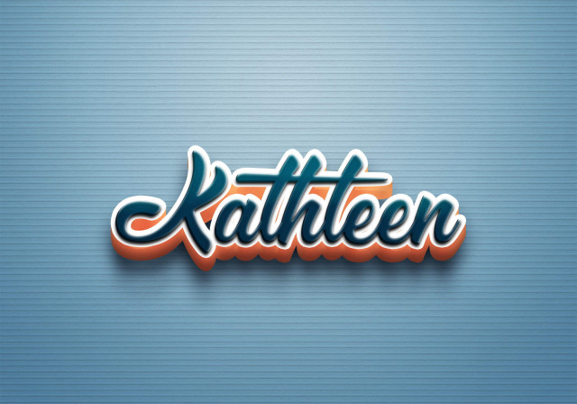 Free photo of Cursive Name DP: Kathleen