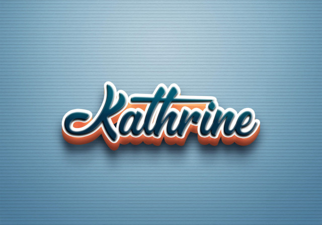Free photo of Cursive Name DP: Kathrine