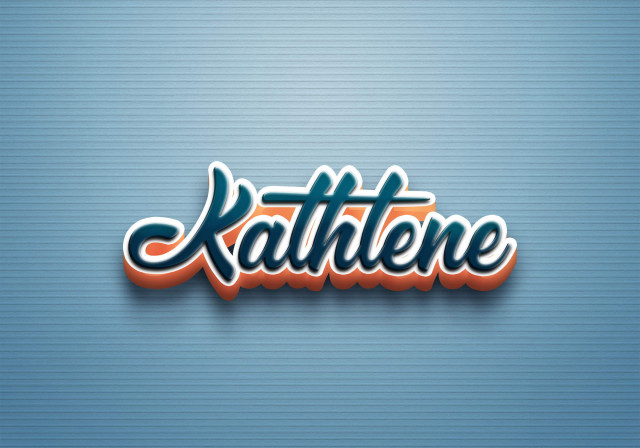 Free photo of Cursive Name DP: Kathlene