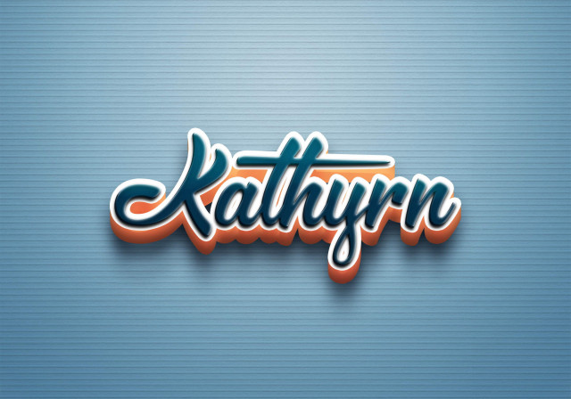 Free photo of Cursive Name DP: Kathyrn