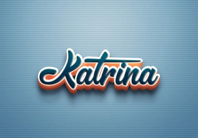 Free photo of Cursive Name DP: Katrina