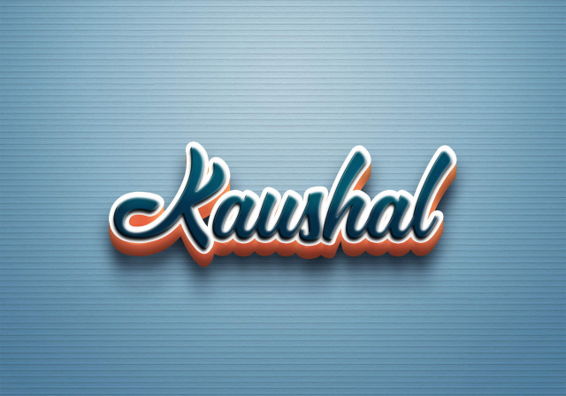 Free photo of Cursive Name DP: Kaushal