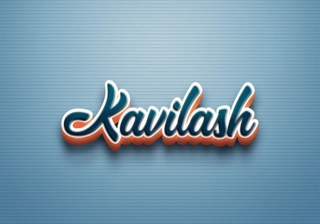 Free photo of Cursive Name DP: Kavilash