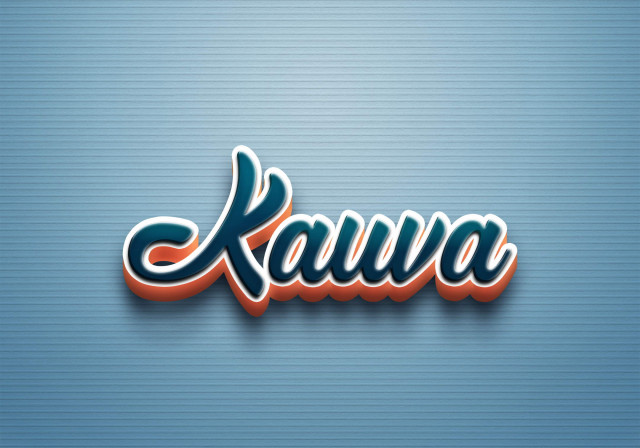 Free photo of Cursive Name DP: Kauva