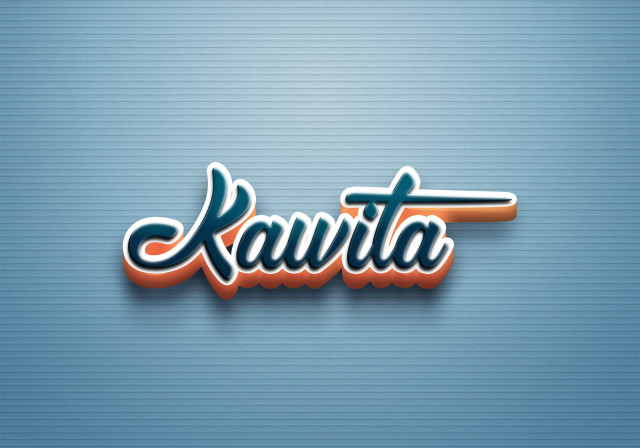 Free photo of Cursive Name DP: Kawita