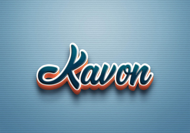 Free photo of Cursive Name DP: Kavon