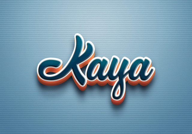 Free photo of Cursive Name DP: Kaya