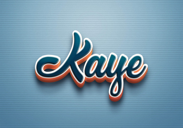 Free photo of Cursive Name DP: Kaye