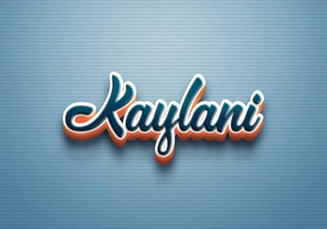 Free photo of Cursive Name DP: Kaylani