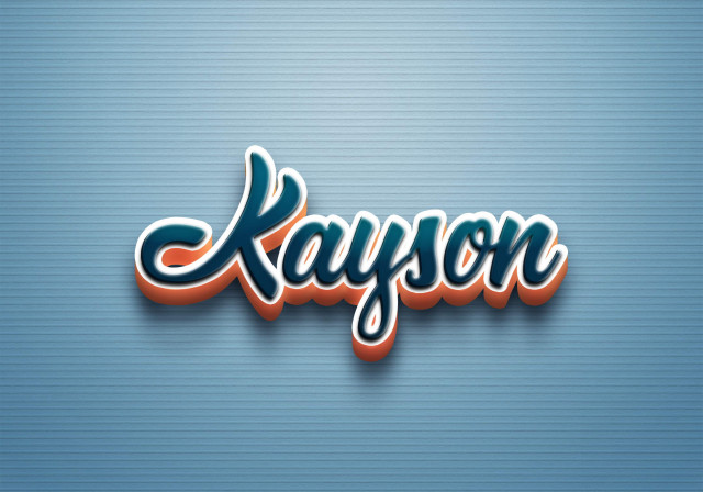 Free photo of Cursive Name DP: Kayson